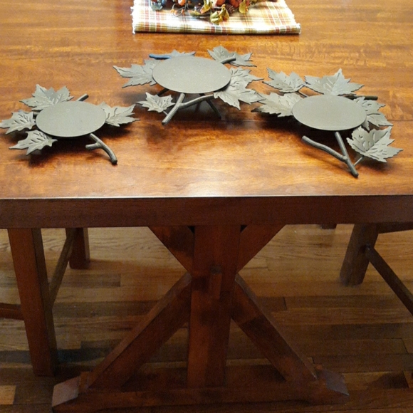 Longaberger Accents Longaberger Wrought Iron Candle Holder Leaves